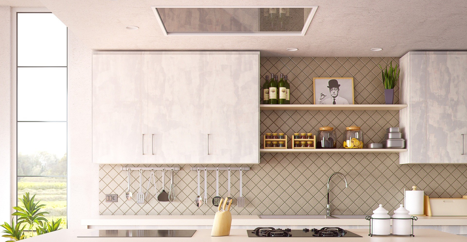 Kitchen remodeling service illustration